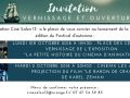 mini invitatio ouverture vernissage